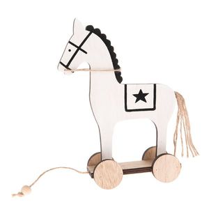 Dekorácia Drevený kôň, 14 x 20 cm vyobraziť