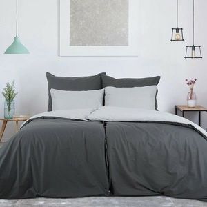 B.E.S. Petrovice Bavlnené obliečky Double face antracit/sivá vyobraziť