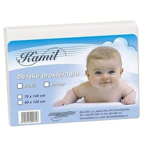 Bellatex Detské jersey prestieradlo, biela, 60 x 120 cm vyobraziť