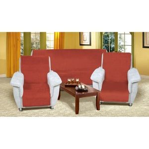 Bellatex Prehozy na sedaciu súpravu Korall micro terrakota, 150 x 200 cm, 2ks 65 x 150 cm vyobraziť