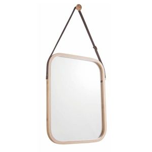 Závesné zrkadlo s bambusovým rámom Lemi 2, 33 x 1, 5 x 40, 5 cm vyobraziť