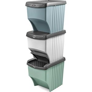 Kôš na triedený odpad stohovateľný 3 x 21 l vyobraziť