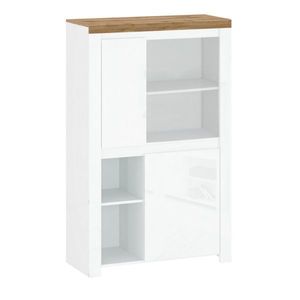 Skriňa VILGO 2D, lesklá biela vyobraziť