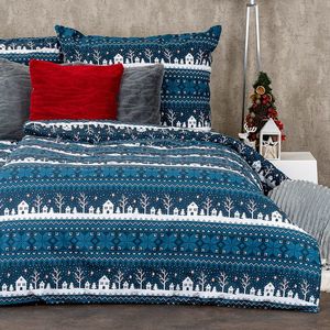 4Home Bavlnené obliečky Winter village, 140 x 200 cm, 70 x 90 cm vyobraziť