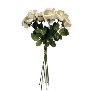 Kytica ruže krémová, 7 ks, v. 70 cm vyobraziť