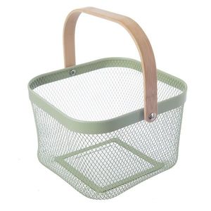 Orion Drôtený košík Greenish, 27 x 24, 5 x 16, 5 cm vyobraziť