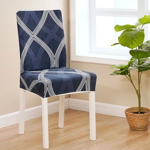 4Home Napínací poťah na stoličku Elegant modrá, 45-50 cm, súprava 2 ks vyobraziť