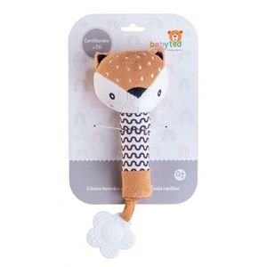 Pískátko / hryzátko babyted Srnček plyš 25 cm, hnedá vyobraziť