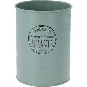 Plechový stojan na príbory, 12 x 17 cm, zelená vyobraziť