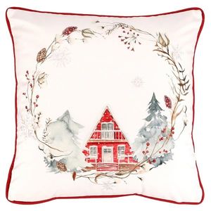 Vankúš Vianočný motív zamatová, 45 x 45 cm vyobraziť