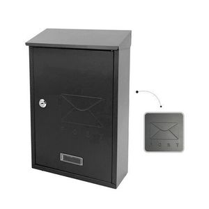 Poštová oceľová schránka Ibis, antracitová vyobraziť