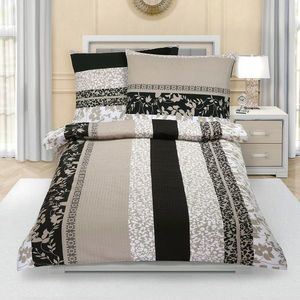 Bellatex Krepové obliečky Lístky hnedo-béžová , 140 x 200 cm, 70 x 90 cm, 140 x 200 cm, 70 x 90 cm vyobraziť