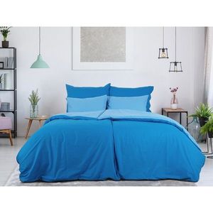 B.E.S. Petrovice Bavlnené obliečky Double face kobalt/nebeská vyobraziť