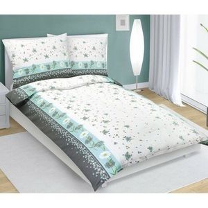 Bellatex Flanelové obliečky Kvet tyrkysová, 140 x 200 cm, 70 x 90 cm vyobraziť