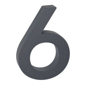 Hliníkové číslo 6 3D štruktúrovaný povrch RN.100LV.6.AL.AM.3D vyobraziť