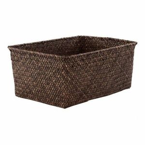 Compactor Úložný košík Compactor KITO - ručne pletený, 30 x 20 x 13 cm, dýmovo hnedý vyobraziť