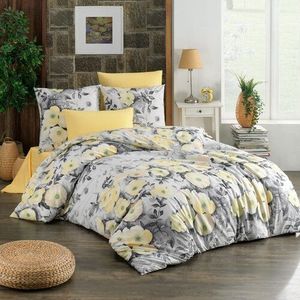 BedTex Bavlnené obliečky Alisa žltá, 140 x 200 cm, 70 x 90 cm vyobraziť