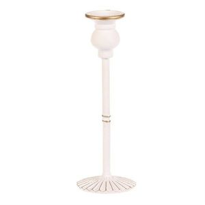 Kovový svietnik na kónickú sviečku 24 cm, biela, 24 cm vyobraziť