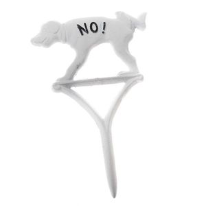 Litinový zahradní zápich Pes biela, 37 x 21 cm vyobraziť