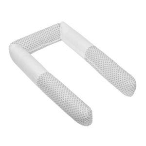 Bellatex Mantinel do postieľky valec Kosoštvorce šedá, 240 cm vyobraziť