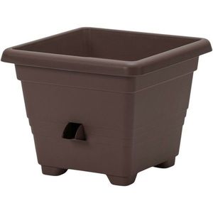 Samozavlažovací kvetináč BERGAMOT, čokoláda, Plastia, 30 x 30 cm vyobraziť