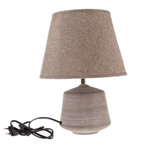 Keramická stolná lampa Terra, 33 cm, hnedá vyobraziť