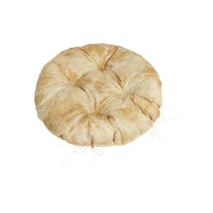 Bellatex Sedák Adela prešívaný okrúhly Hadia koža hnedá, 40 x 40 cm vyobraziť