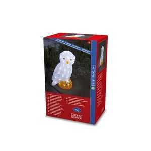 Vianočná vonkajšia dekorácia Sova, 56 LED vyobraziť