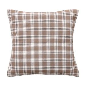 Boma Trading Obliečka na vankúš Happy check béžová/čierna, 45 x 45 cm vyobraziť