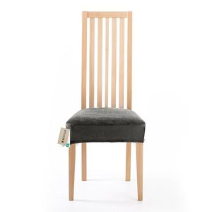 Restilo Napínací poťah na sedák na stoličku Sento tmavosivá, 40 x 40 + 5 cm vyobraziť