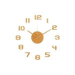 Karlsson 6001YE dizajnové samolepiace hodiny žltá, pr. 40 cm vyobraziť