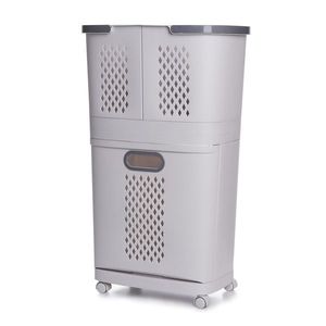 4Home Univerzálne úložné koše na kolieskach HANDY, 2 poschodia vyobraziť