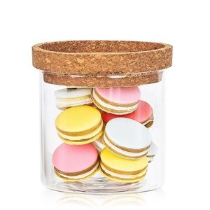 4Home Sklenená dóza na potraviny s vekom Cork, 450 ml, 450 ml vyobraziť