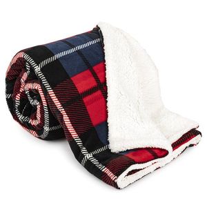 4Home Baránková deka Kocka červená, 150 x 200 cm vyobraziť