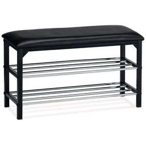 Botník/taburet 2 poschodia, čierna, 83168-13 BK vyobraziť