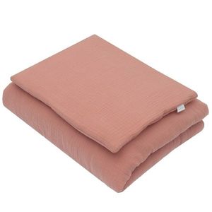 New Baby Mušelínový set s výplňou ružová, 80 x 70 cm vyobraziť