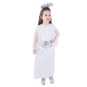 Rappa Detský kostým anjel so svätožiarou a opaskom, veľ. S vyobraziť