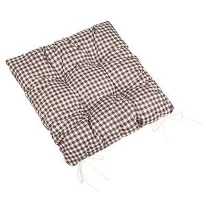 Bellatex Sedák Berta prešívaný Kocka hnedá, 40 x 40 cm vyobraziť