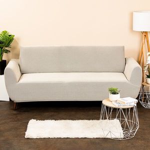 4home Multielastický poťah na sedaciu súpravu Comfort smotanová, 180 - 220 cm vyobraziť