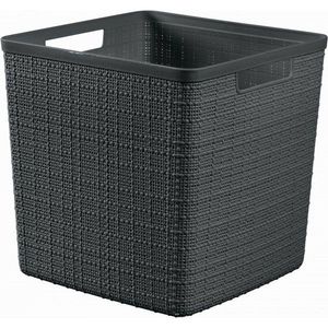 CURVER JUTE 17L Košík kocka 28 x 28 x 27 cm, tmavo sivý 01906-G44 vyobraziť