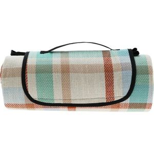 Redcliffs Pikniková deka Kocky zeleno-oranžové, 150 x 180 cm vyobraziť