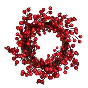Veniec s červenými bobuľami Cedrino, 30 cm vyobraziť
