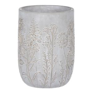 Betónový obal na kvetináč lúčny kvet, sivá, 19 x 25 cm vyobraziť