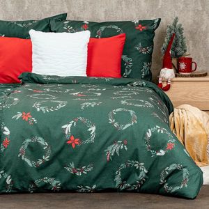 4Home Vianočné bavlnené obliečky Poinsettia, 140 x 220 cm, 70 x 90 cm vyobraziť