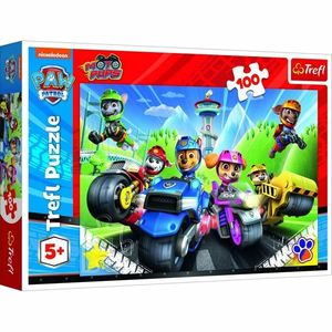 Puzzle Labková patrola na motorkách Paw patrol 100 dielikov, 41x27, 5 cm, v krabici 29x19x4 cm vyobraziť