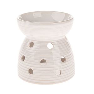 Keramická arómalampa Diya, biela vyobraziť
