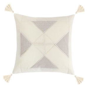 Bellatex Obliečka na vankúšik Peru Trojuholníky prírodná, 40 x 40 cm vyobraziť