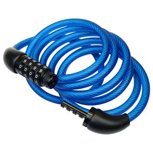 Oceľový kódový lankový zámok RL.567.8x1800.MOD modrá, 180 cm vyobraziť