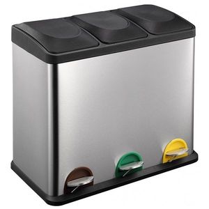 Kôš na triedený odpad 3 x 15 l, nerez vyobraziť