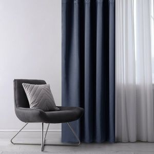 Restilo Záves Blackout Oxford Pleat indigo, 140 x 245 cm vyobraziť